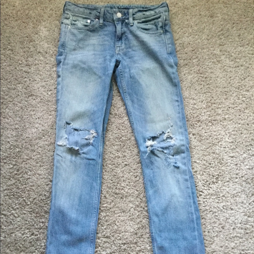 🔥🔥HOST PIC🔥🔥&Denim Skinny Low Waist Cutout Jeans - Picture 2 of 8